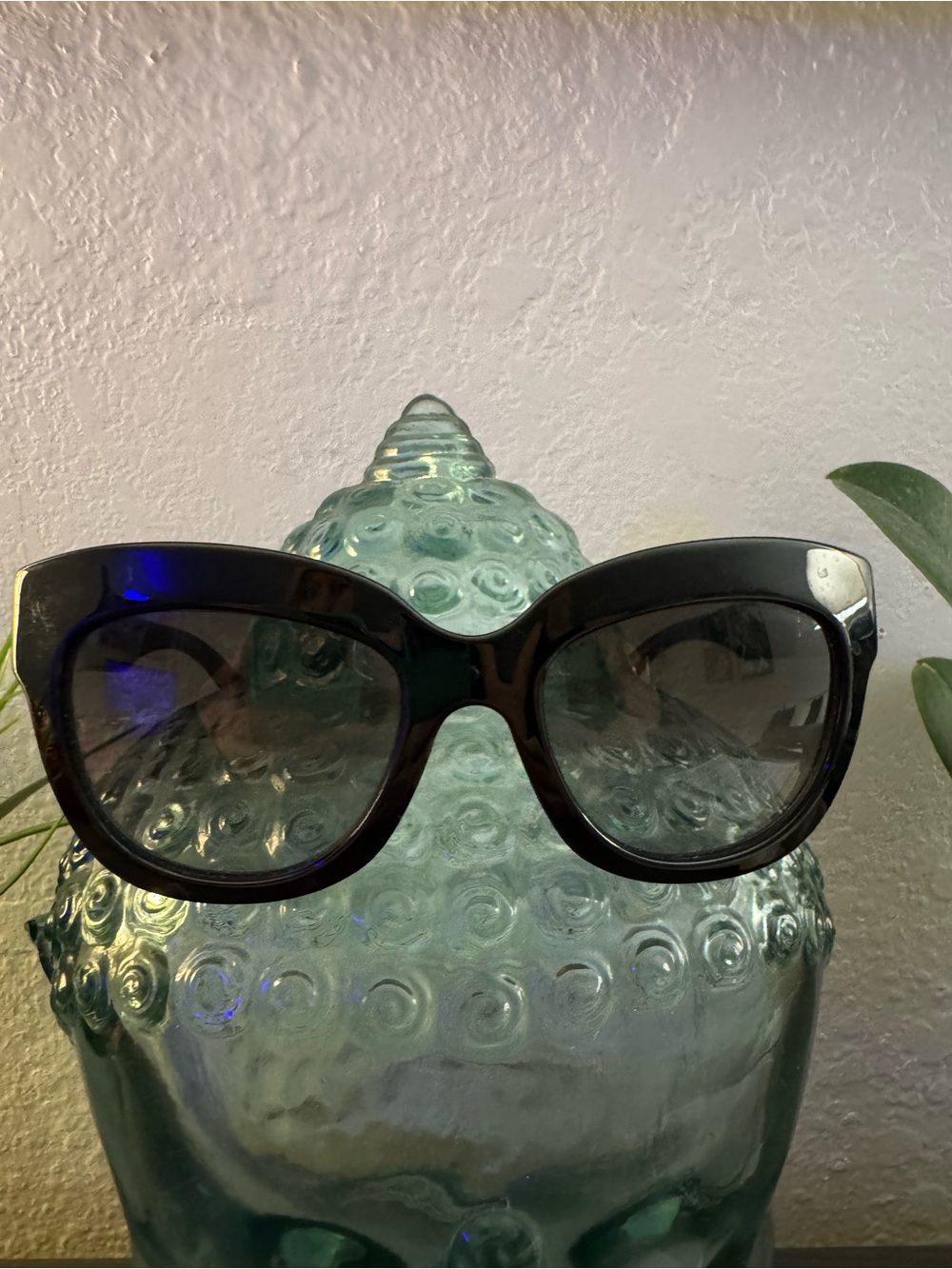 VALENTINO Black Women's Oversized Cat-Eye Sunglasses